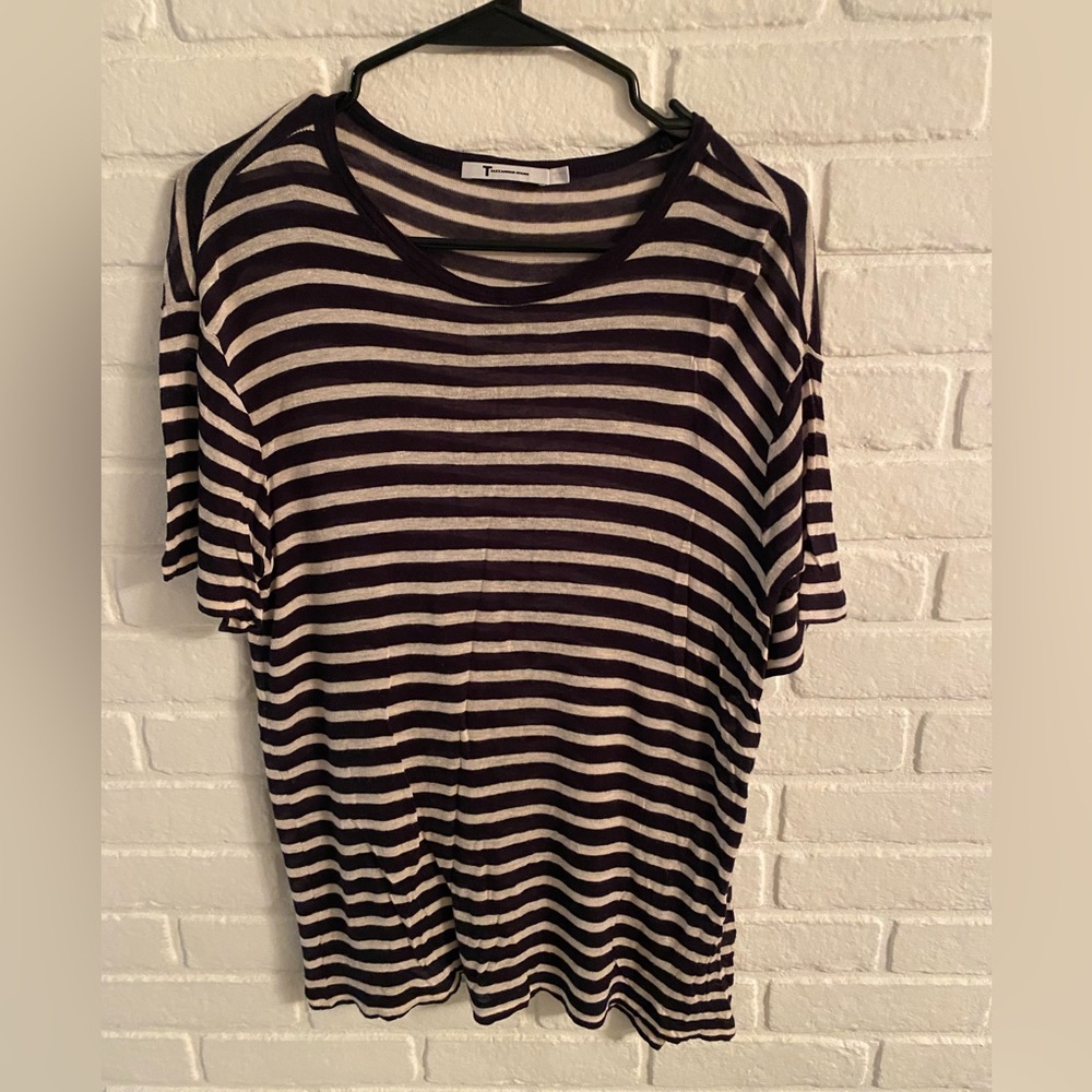 Alexander Wang Striped Black and White Top
